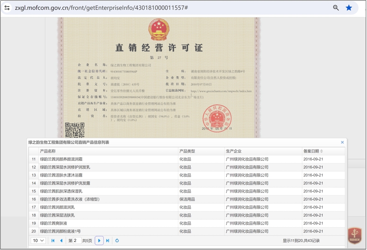 绿之韵旗下“邦家博士”被疑涉非法传销 母公司曾多次遭曝光