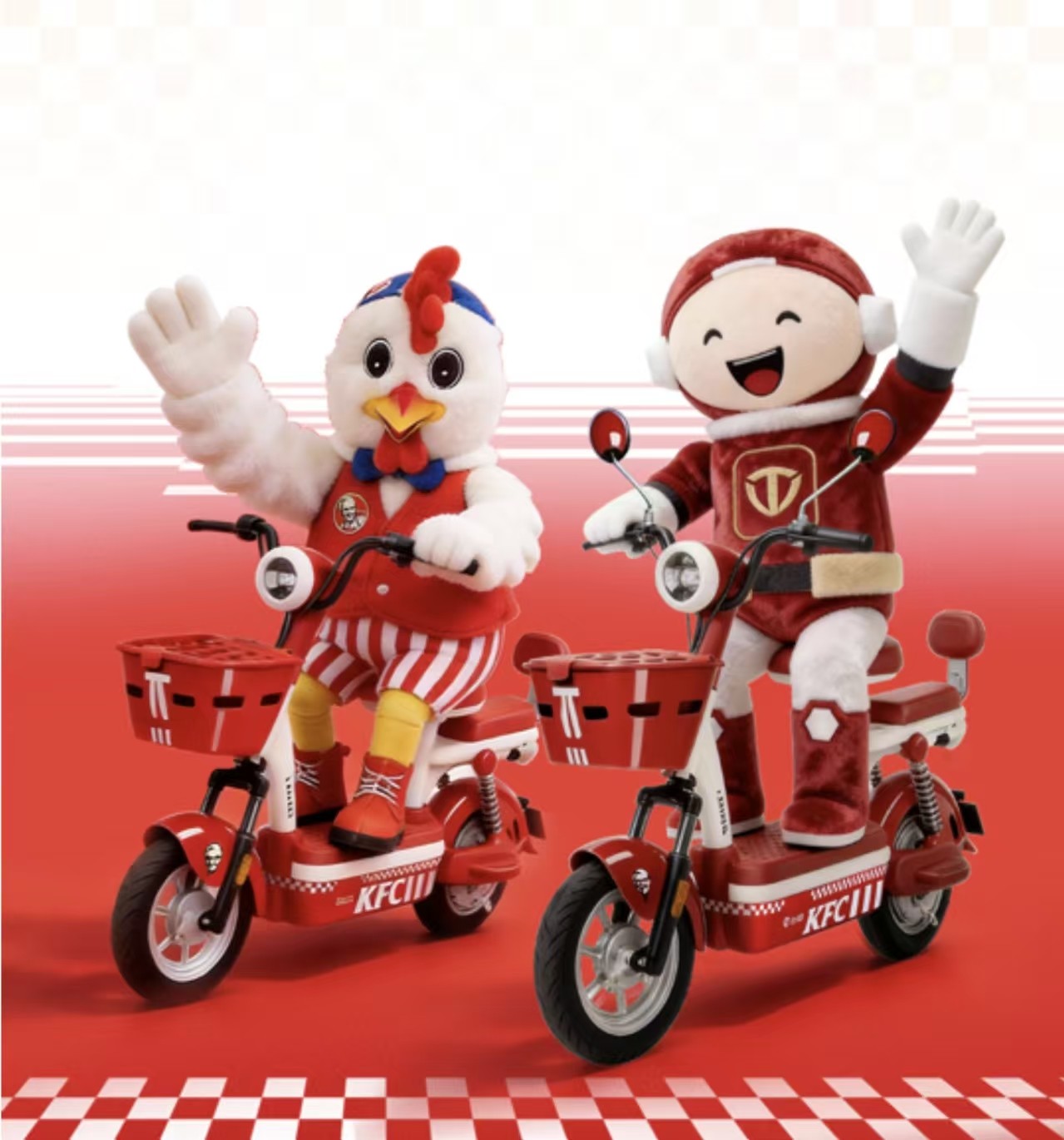 全网圈粉！台铃肯德基联名开运小红车成新年出行顶流！