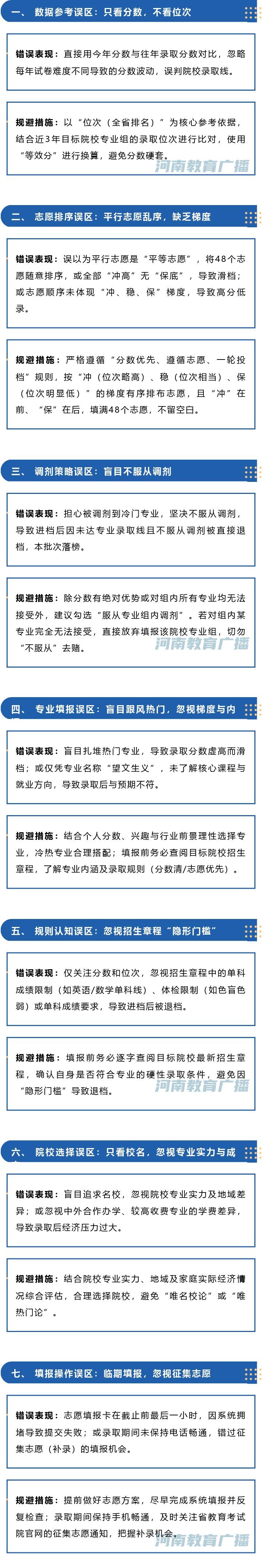 @河南考生：退档、滑档、高分低录，规避指南→