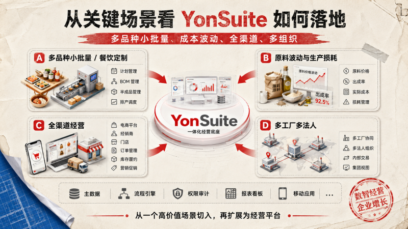 食品企业如何用一体化 ERP 打通产供销、全渠道与业财经营 食品企业如何用一体化 ERP 打通产供销、全渠道与业财经营
