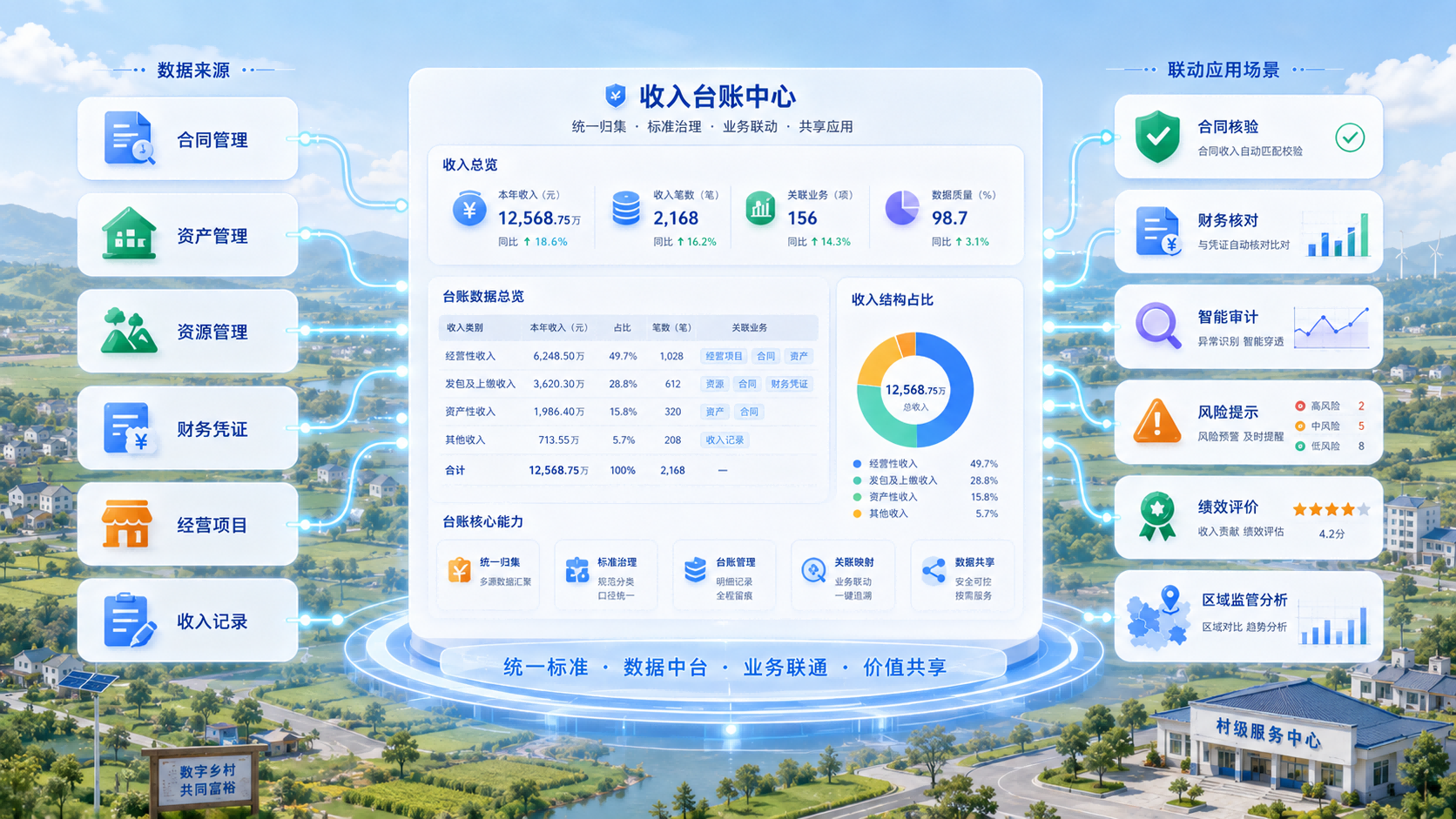 空间计算推动村集体收入台账数字化 空间计算推动村集体收入台账数字化
