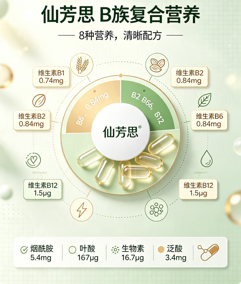 夏季疲惫没精神怎么调理？网红抗疲劳营养靠谱吗？2026活性维生素B族品牌优选