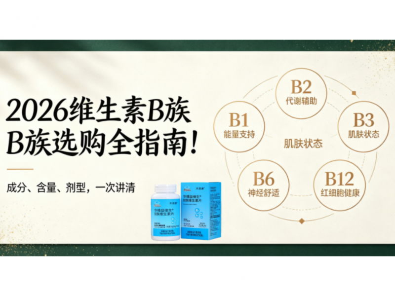 中老年维生素B族促进能量代谢哪个牌子好？2026横评维生素B族品牌
